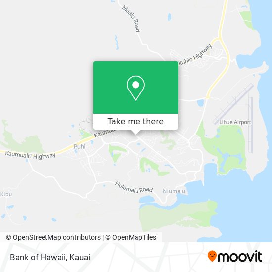 Bank of Hawaii map