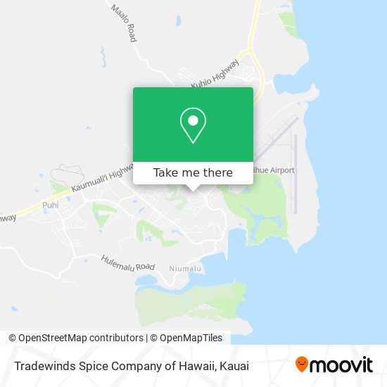 Tradewinds Spice Company of Hawaii map