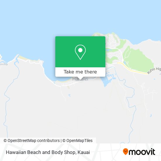 Hawaiian Beach and Body Shop map