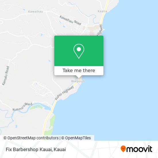 Fix Barbershop Kauai map