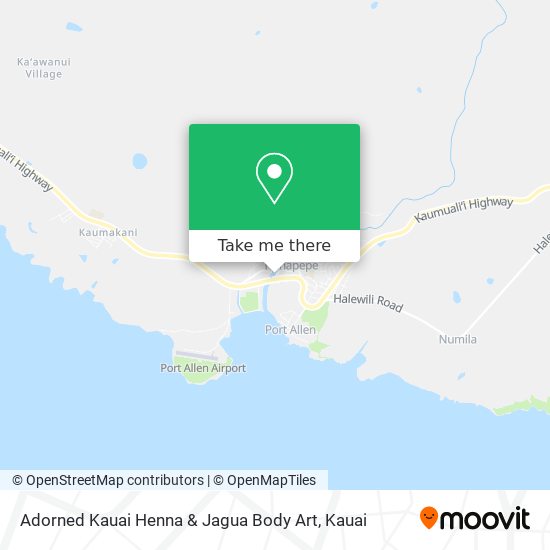 Adorned Kauai Henna & Jagua Body Art map
