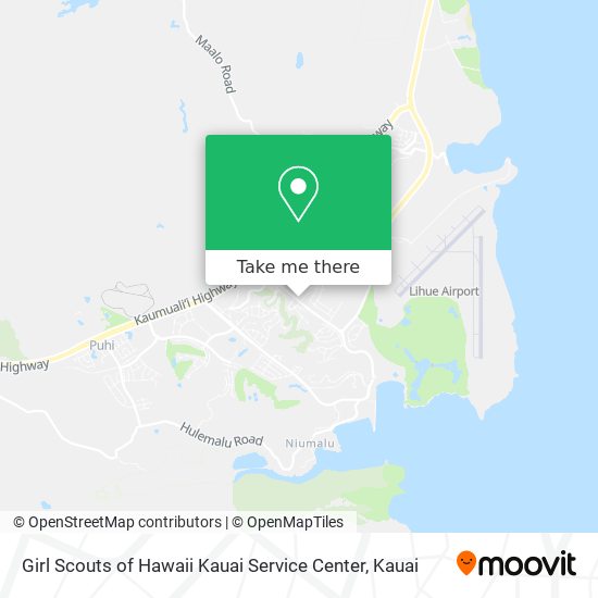 Girl Scouts of Hawaii Kauai Service Center map