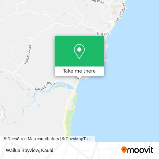 Wailua Bayview map