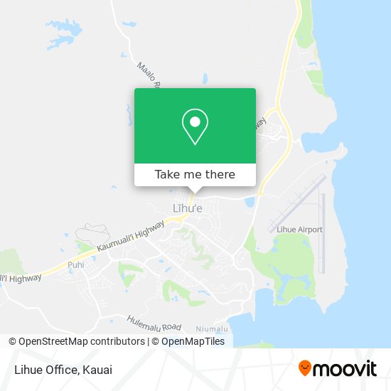 Lihue Office map