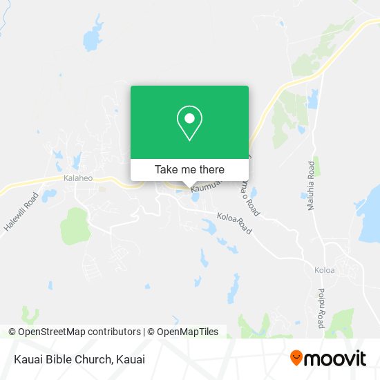 Kauai Bible Church map
