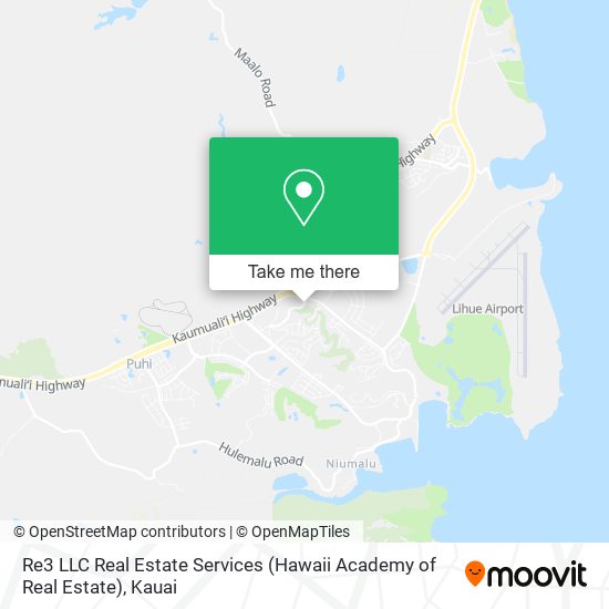 Mapa de Re3 LLC Real Estate Services (Hawaii Academy of Real Estate)