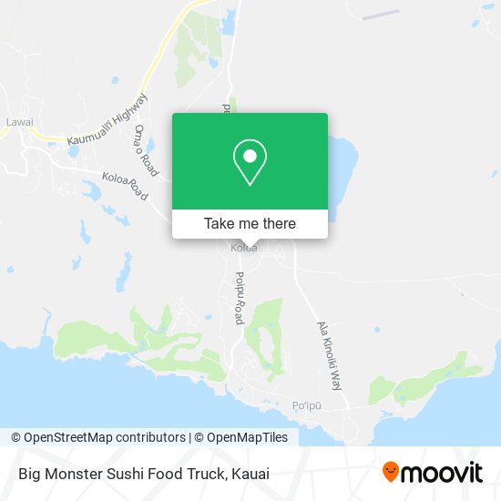 Big Monster Sushi Food Truck map