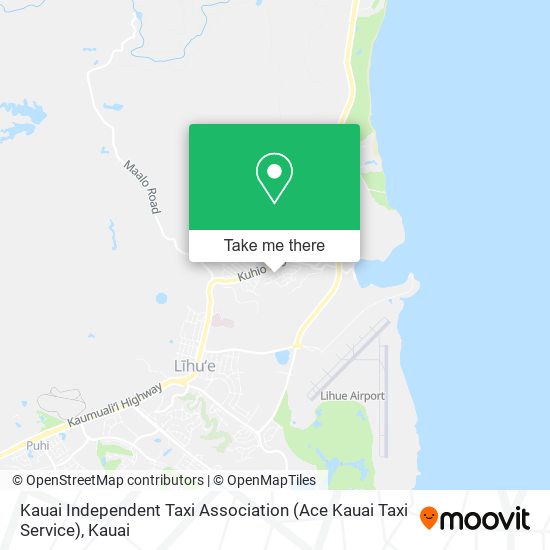 Kauai Independent Taxi Association (Ace Kauai Taxi Service) map