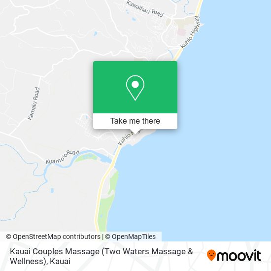 Mapa de Kauai Couples Massage (Two Waters Massage & Wellness)