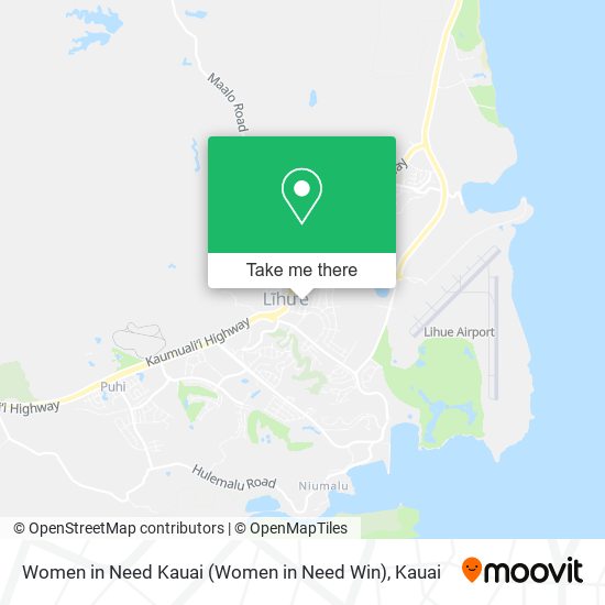 Mapa de Women in Need Kauai