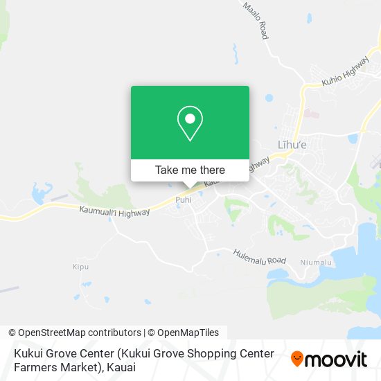 Mapa de Kukui Grove Center (Kukui Grove Shopping Center Farmers Market)