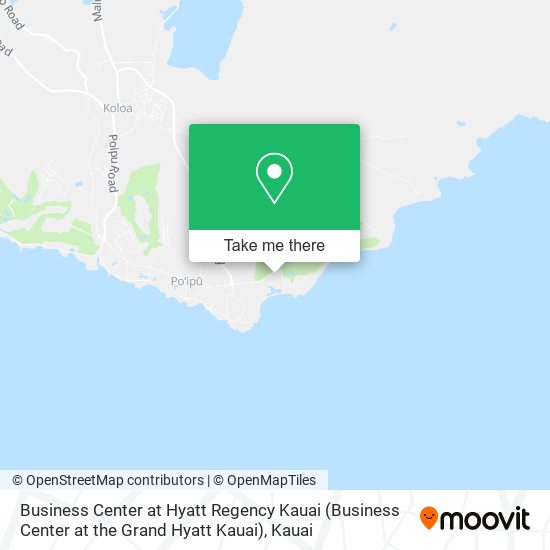 Mapa de Business Center at Hyatt Regency Kauai (Business Center at the Grand Hyatt Kauai)