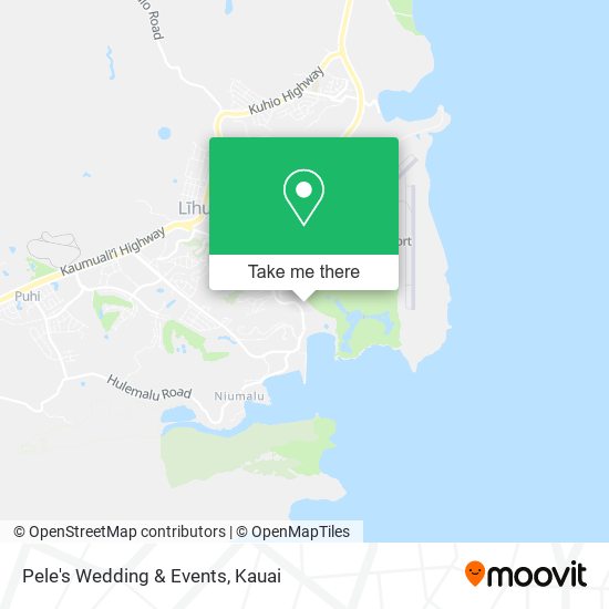 Pele's Wedding & Events map