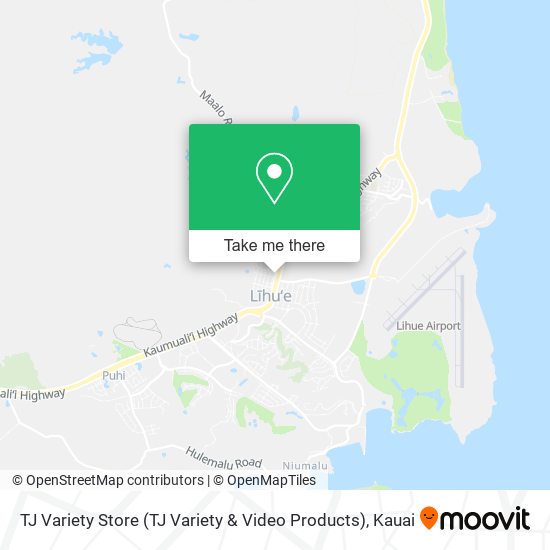 Mapa de TJ Variety Store (TJ Variety & Video Products)