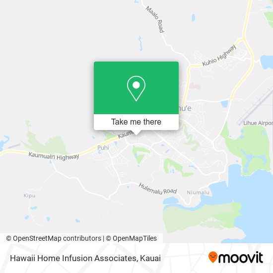 Hawaii Home Infusion Associates map