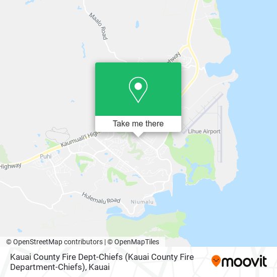 Mapa de Kauai County Fire Dept-Chiefs