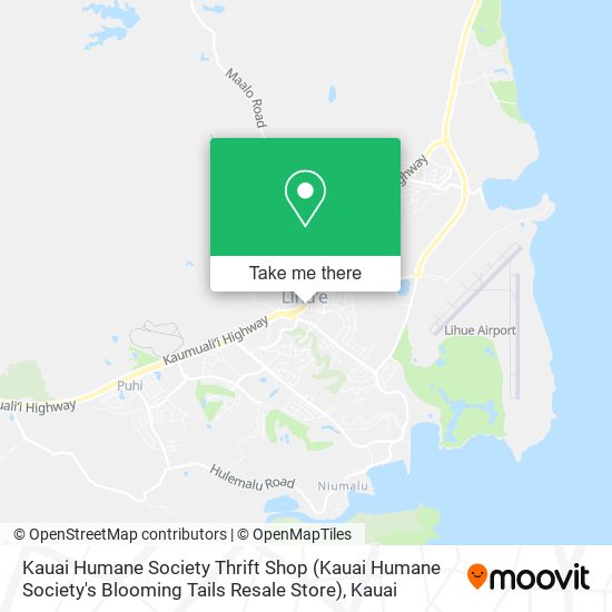 Mapa de Kauai Humane Society Thrift Shop (Kauai Humane Society's Blooming Tails Resale Store)