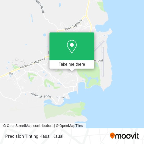 Mapa de Precision Tinting Kauai