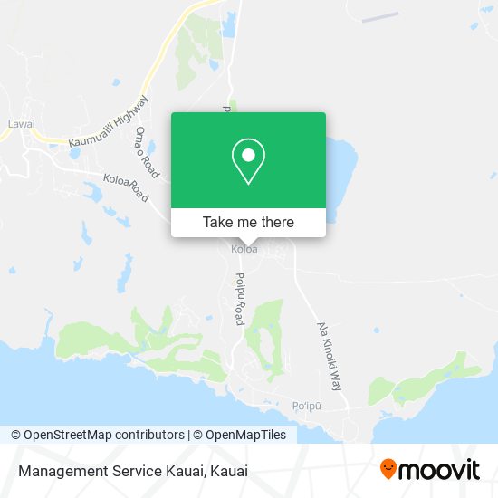 Mapa de Management Service Kauai