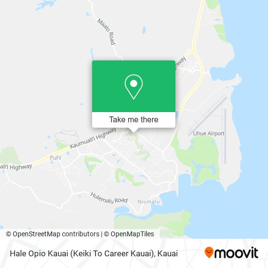 Mapa de Hale Opio Kauai (Keiki To Career Kauai)