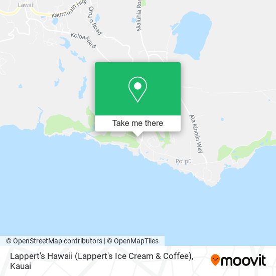 Mapa de Lappert's Hawaii (Lappert's Ice Cream & Coffee)