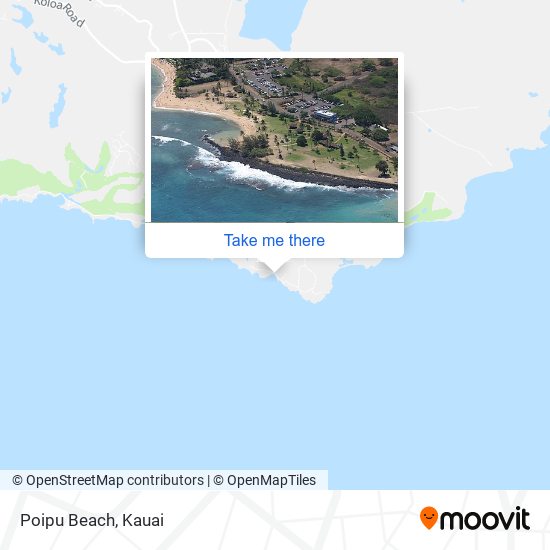 Poipu Beach map