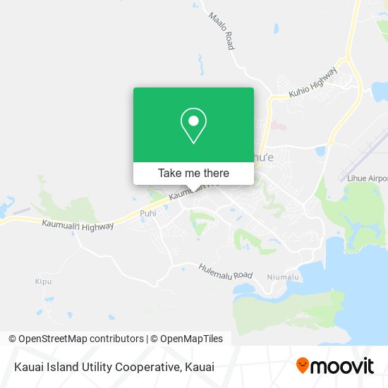 Mapa de Kauai Island Utility Cooperative