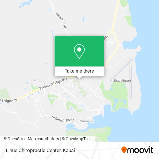 Lihue Chiropractic Center map