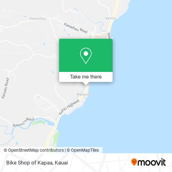 Mapa de Bike Shop of Kapaa