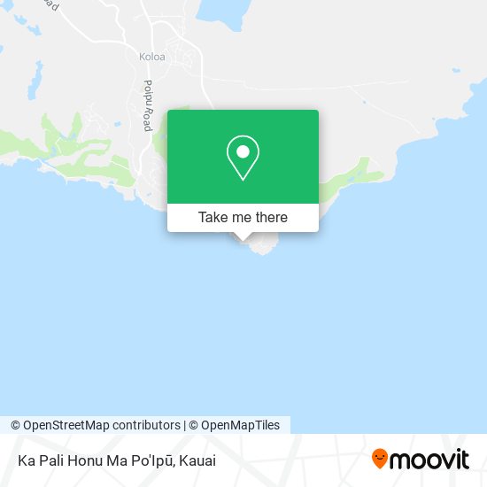 Mapa de Ka Pali Honu Ma Po'Ipū