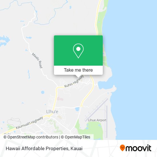 Mapa de Hawaii Affordable Properties