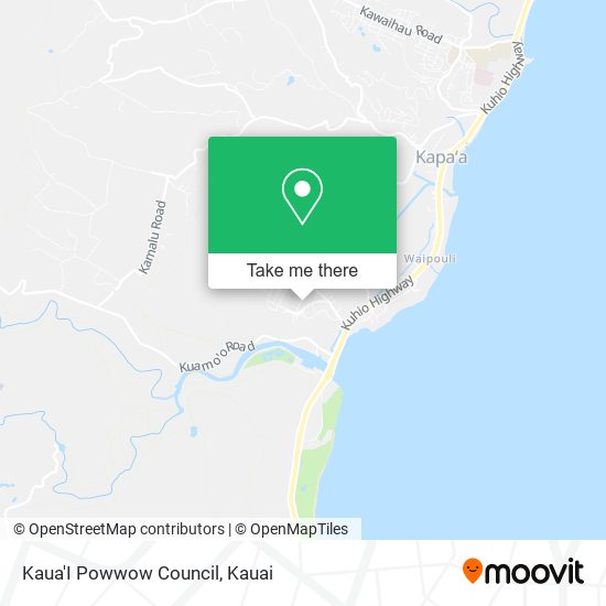 Kaua'I Powwow Council map