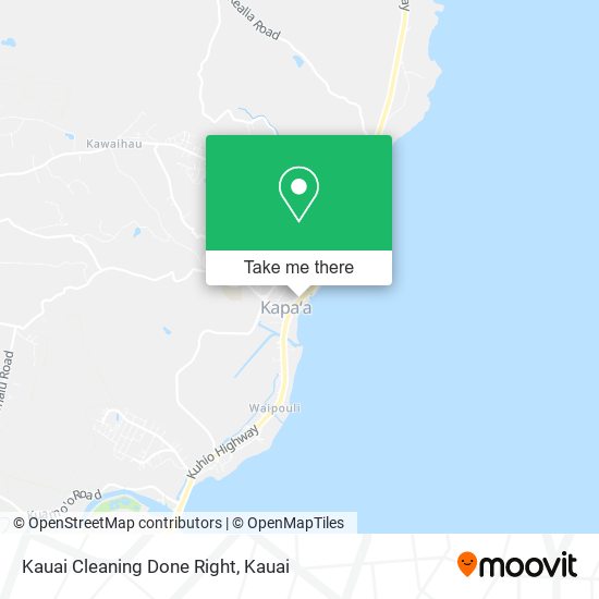 Mapa de Kauai Cleaning Done Right