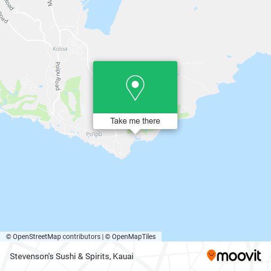 Stevenson's Sushi & Spirits map