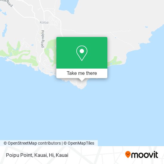 Mapa de Poipu Point, Kauai, Hi