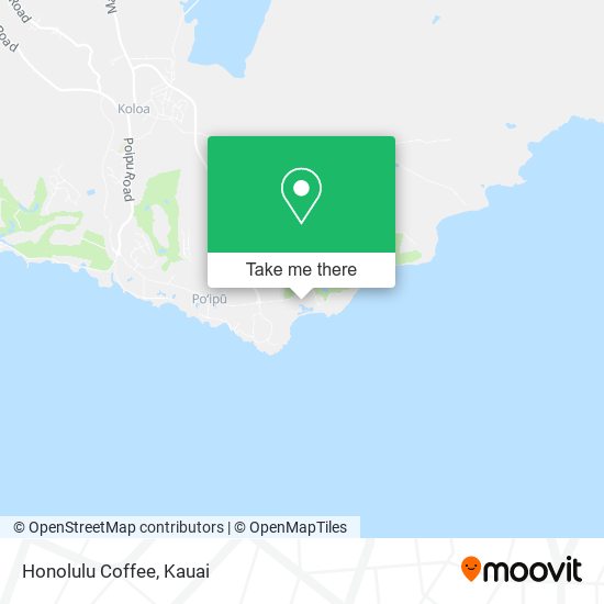 Honolulu Coffee map