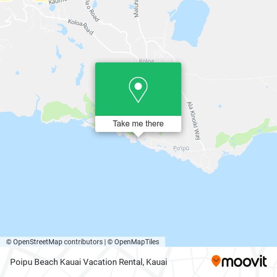 Poipu Beach Kauai Vacation Rental map