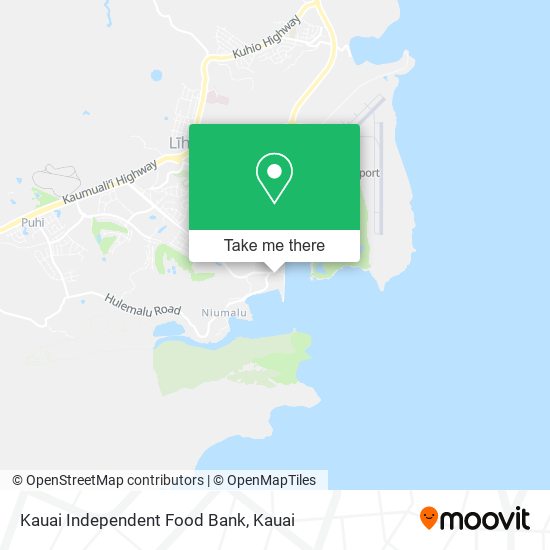 Mapa de Kauai Independent Food Bank