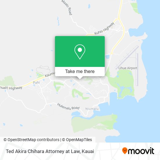 Ted Akira Chihara Attorney at Law map