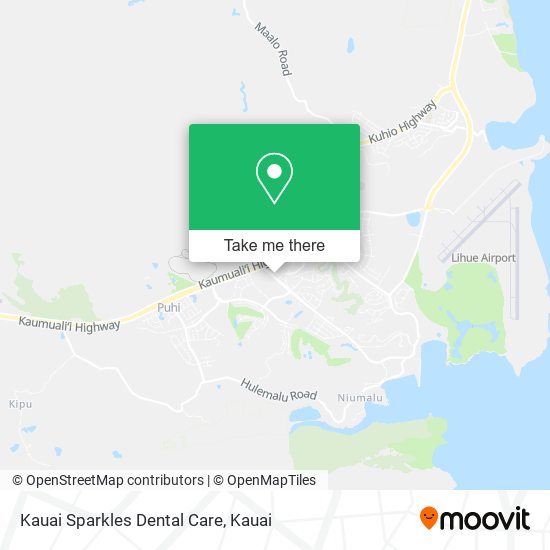 Mapa de Kauai Sparkles Dental Care
