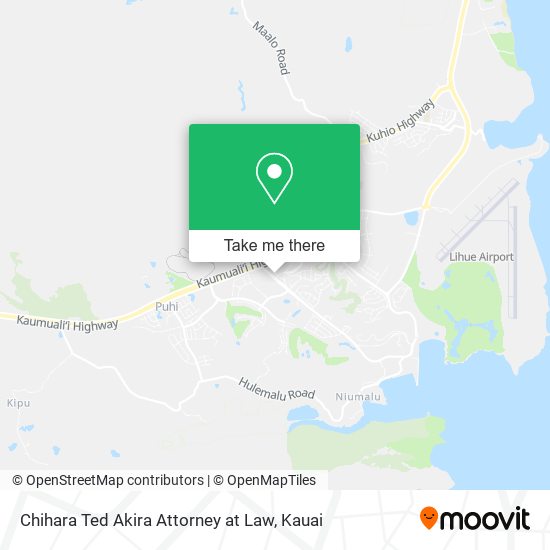 Mapa de Chihara Ted Akira Attorney at Law