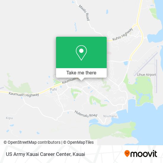 Mapa de US Army Kauai Career Center