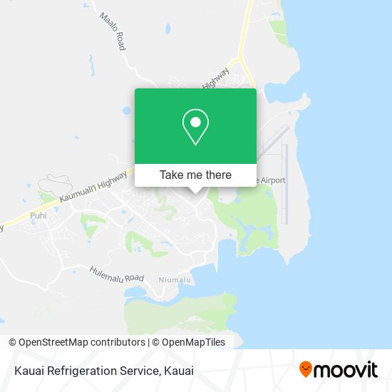 Kauai Refrigeration Service map