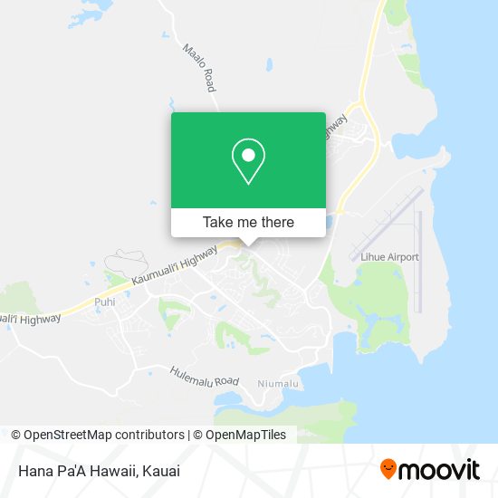Mapa de Hana Pa'A Hawaii