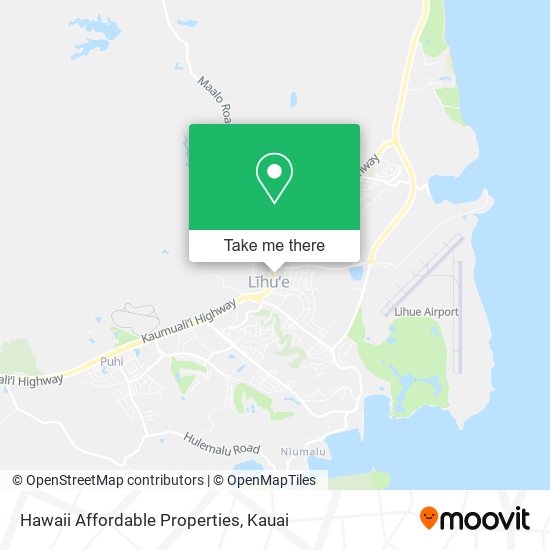 Hawaii Affordable Properties map