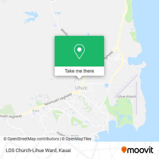 LDS Church-Lihue Ward map