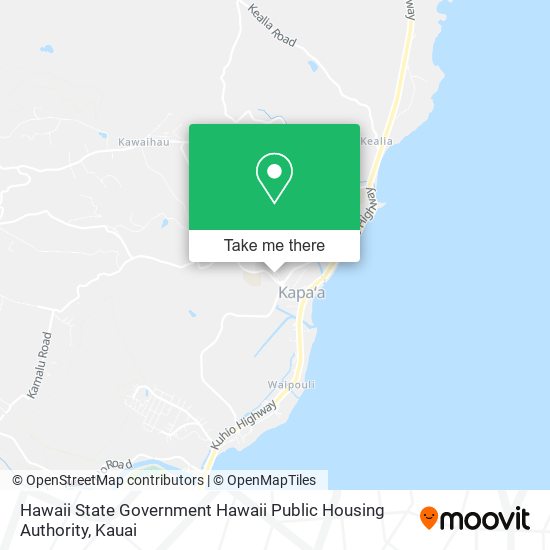 Hawaii State Government Hawaii Public Housing Authority map