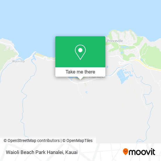 Waioli Beach Park Hanalei map
