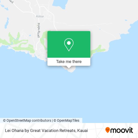 Lei Ohana by Great Vacation Retreats map