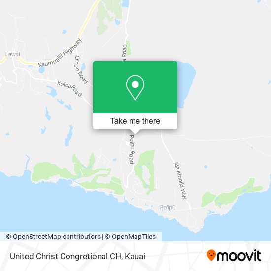 United Christ Congretional CH map